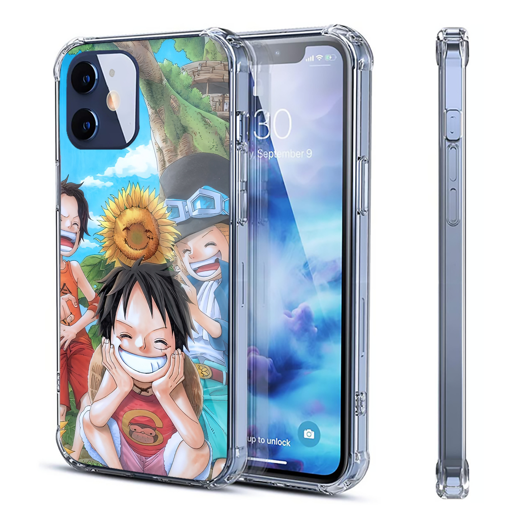 （画像用） ワンピース ONE PIECE 【iPhone 12シリーズ対応】透明スマホケース（クリアソフトケース）